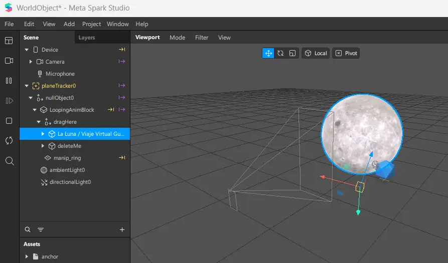 Scene panel Add Effects