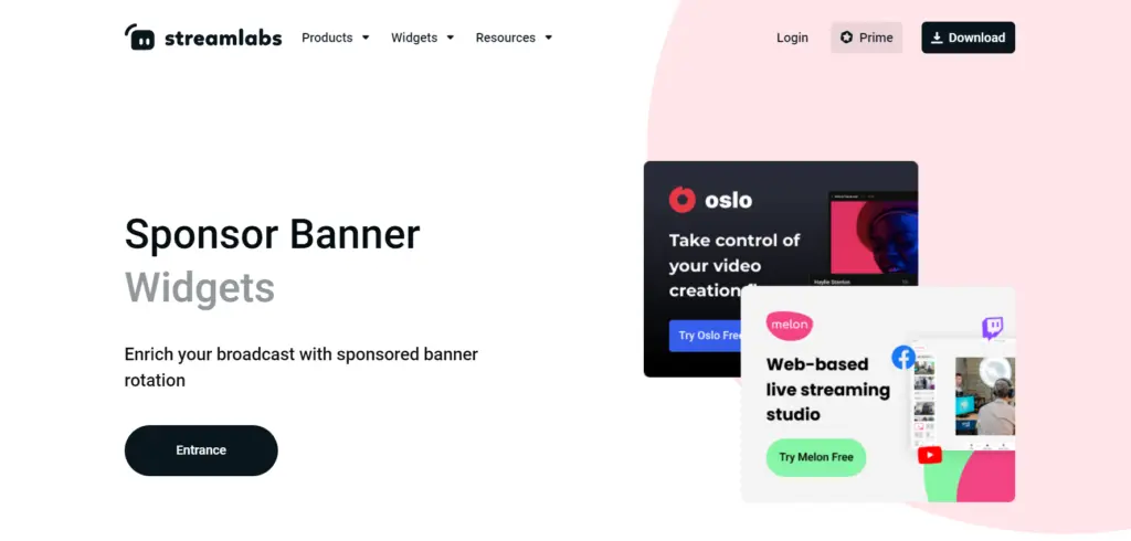 Sponsor Banner is a Streamlabs tool