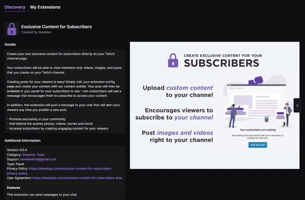 Exclusive Content for Subscribers