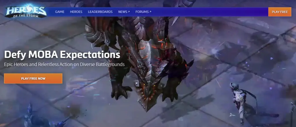 Heroes of the Storm multiplayer game