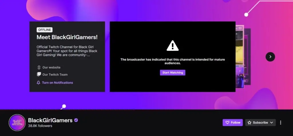 BlackGirlGamers - Twitch