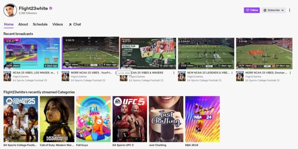 Black Twitch Streamers Flight23White