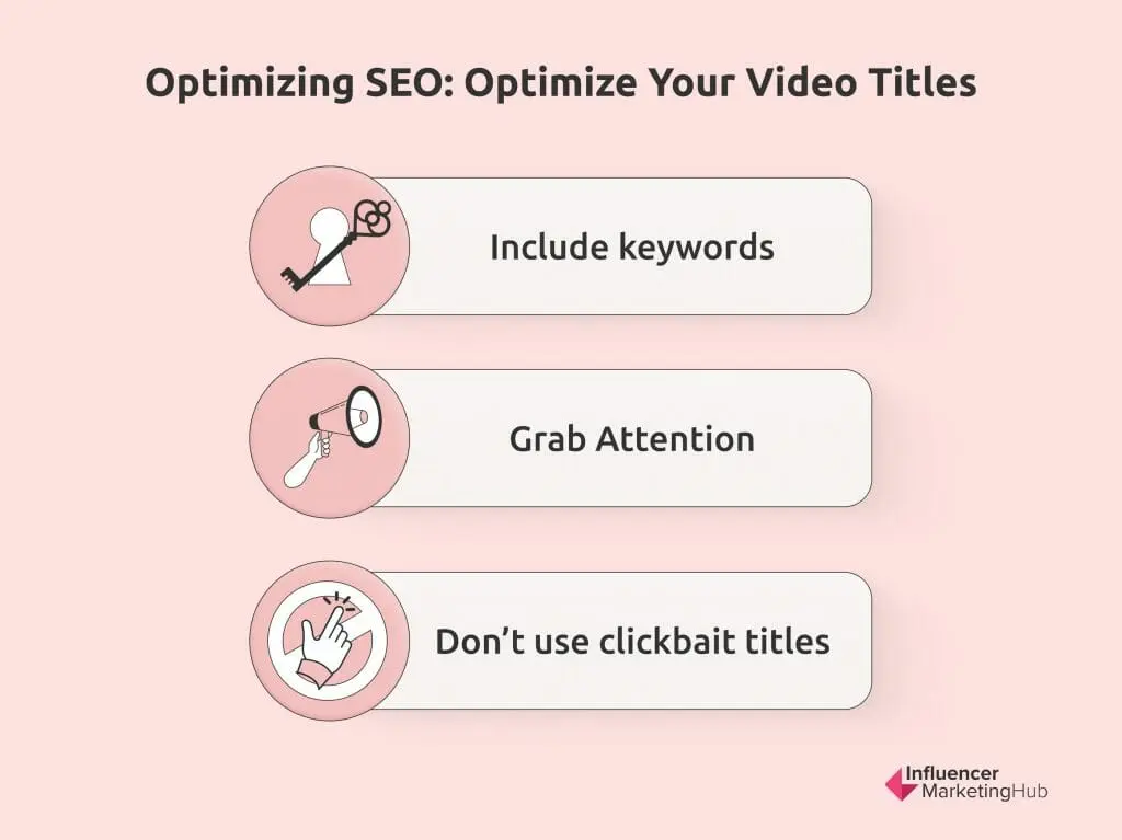 Optimizung SEO Optimize Your Video Titles
