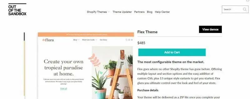 Flex Theme ecommerce website template
