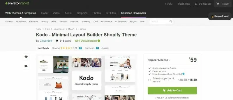 Kodo Layout Builder Shopify Theme