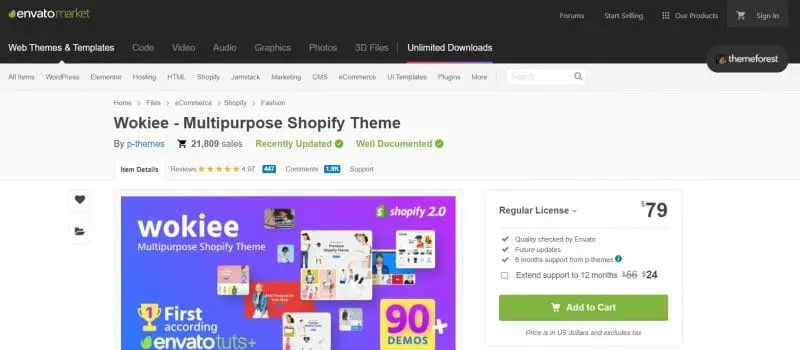 Wokiee Multipurpose Shopify Theme