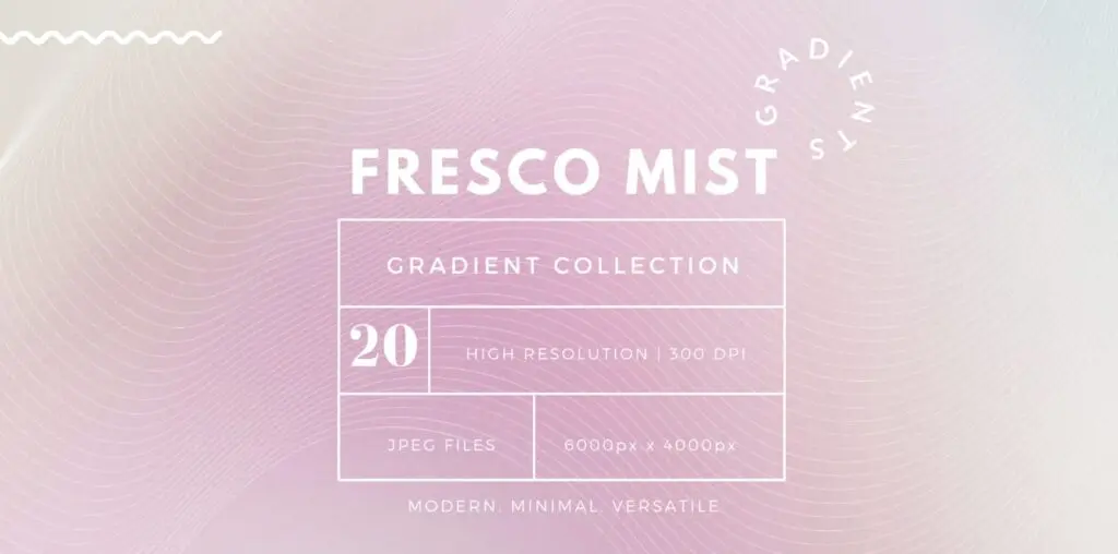 Dreamy doodles and muted gradients