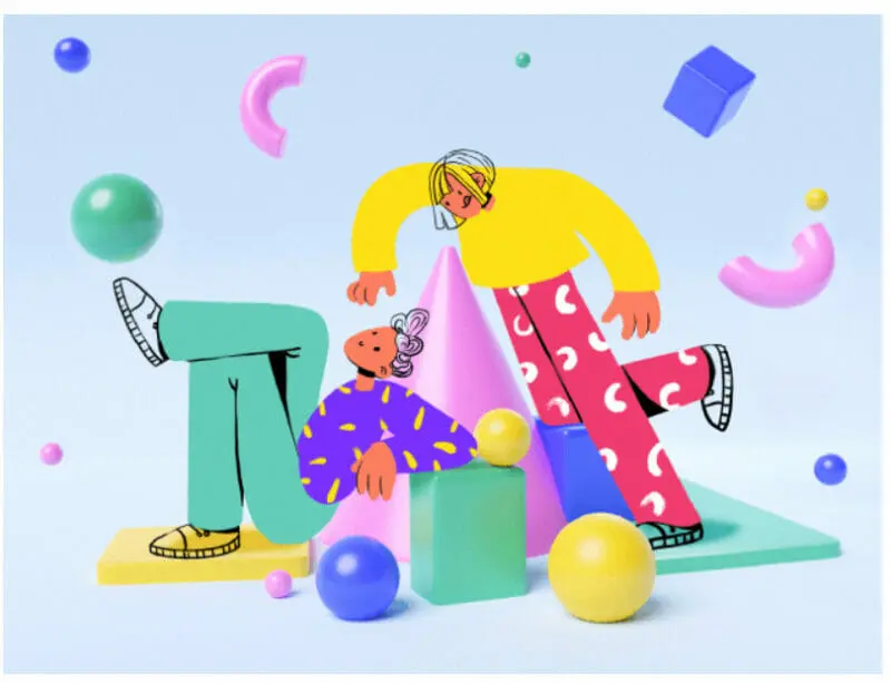 mixed graphic elements