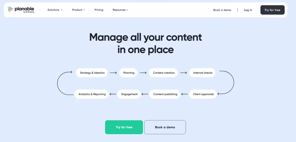 Planable Marketing Planning Tool