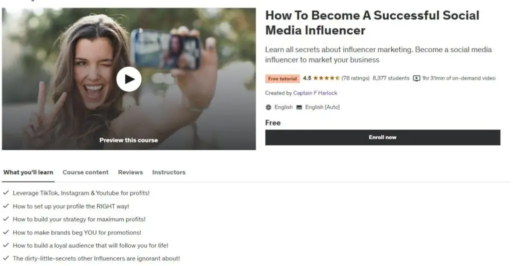 Best Influencer Marketing Courses Become Social Media Influencer