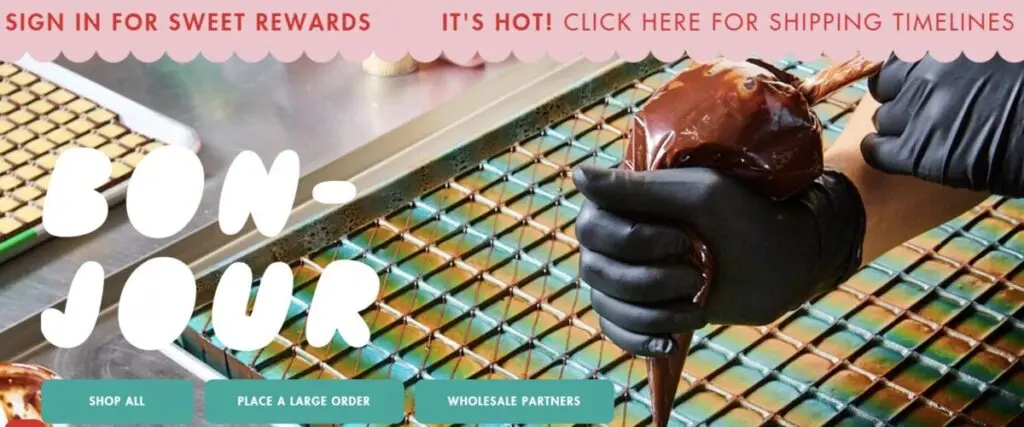 Bon Bons web site example