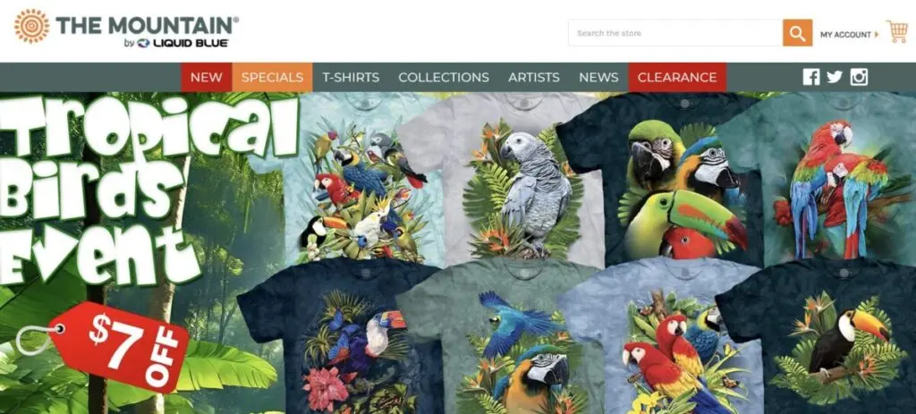 The Mountain BigCommerce website design