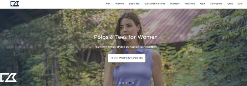 E-commerce site Cutter & Buck