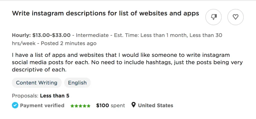 socail media marketing job