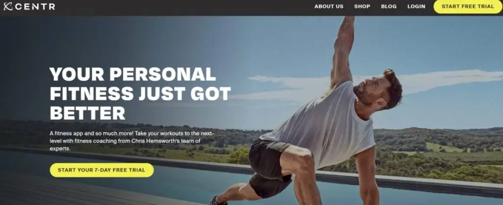 Chris Hemsworth Centr free 7-day trial