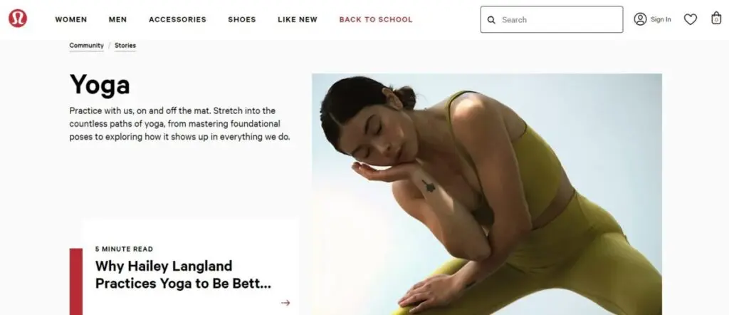 Lululemon free yoga classes