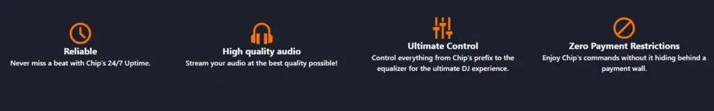 Music and Entertainment Discord Bot Chip Capabilities