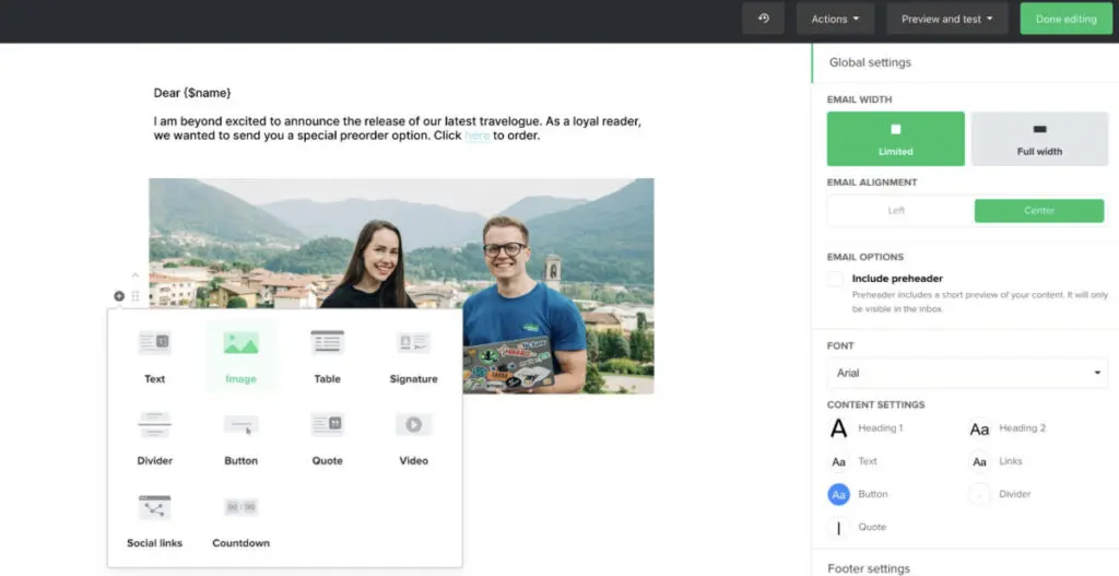 MailerLite bulk email marketing