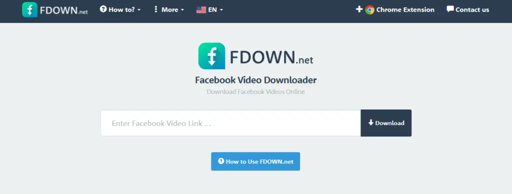 Fdownnet Facebook video downloader site