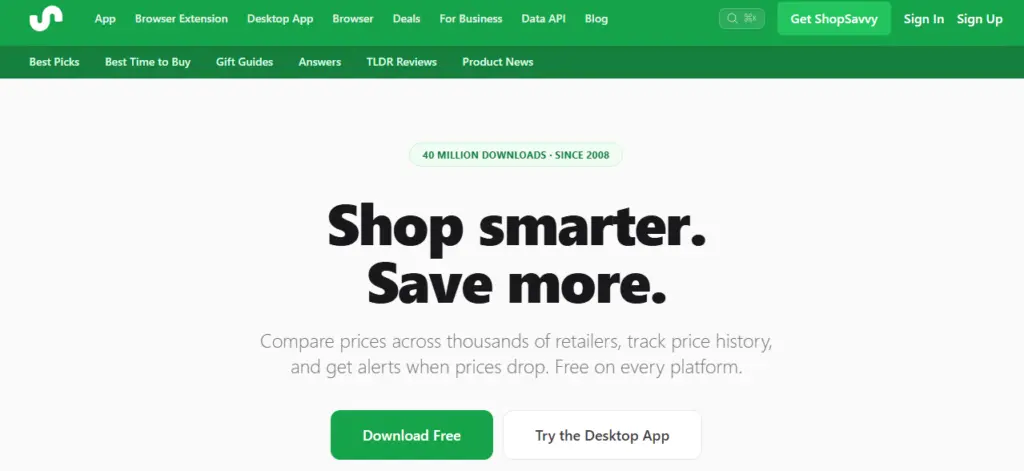 ShopSavvy Price Comparison Site