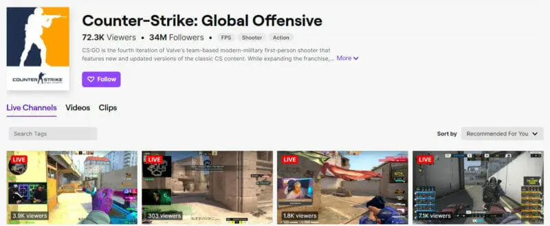 Counter-Strike: Global Offensive (CS:GO) is a multiplayer first-person shooter