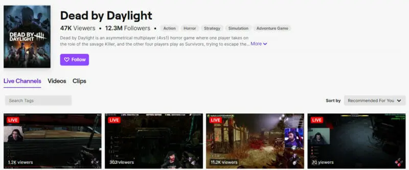 Dead by Daylight is an asymmetric survival horror video game
