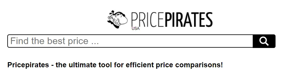 Pricepirates USA Price Comparison Tool
