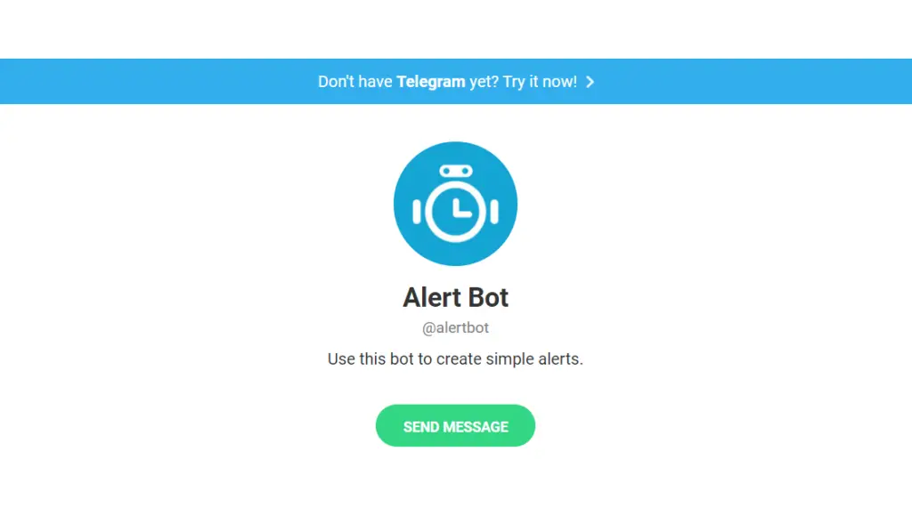 AlertBot telegram