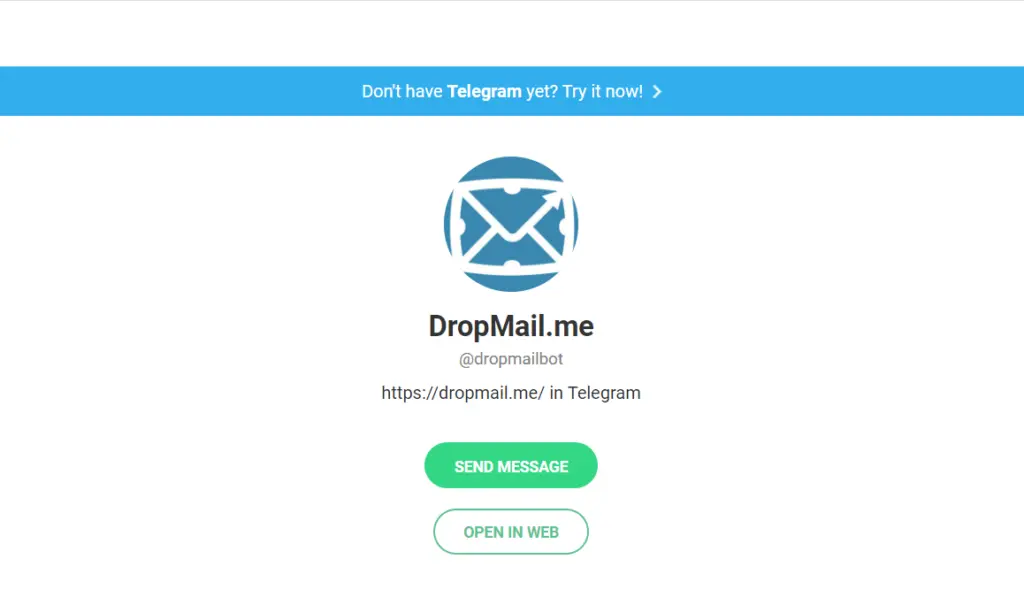 DropMail.me telegram bot