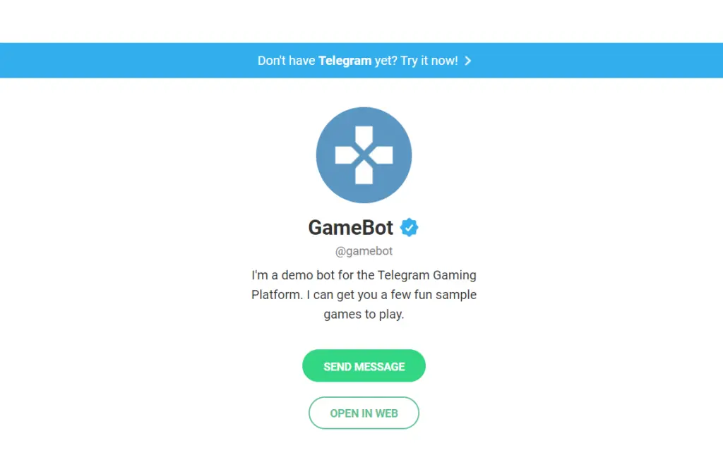 GameBot telegram