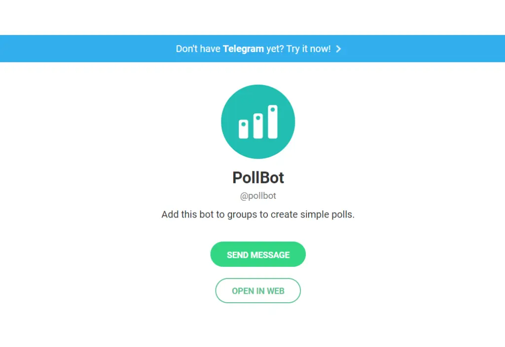 PollBot telegram bot