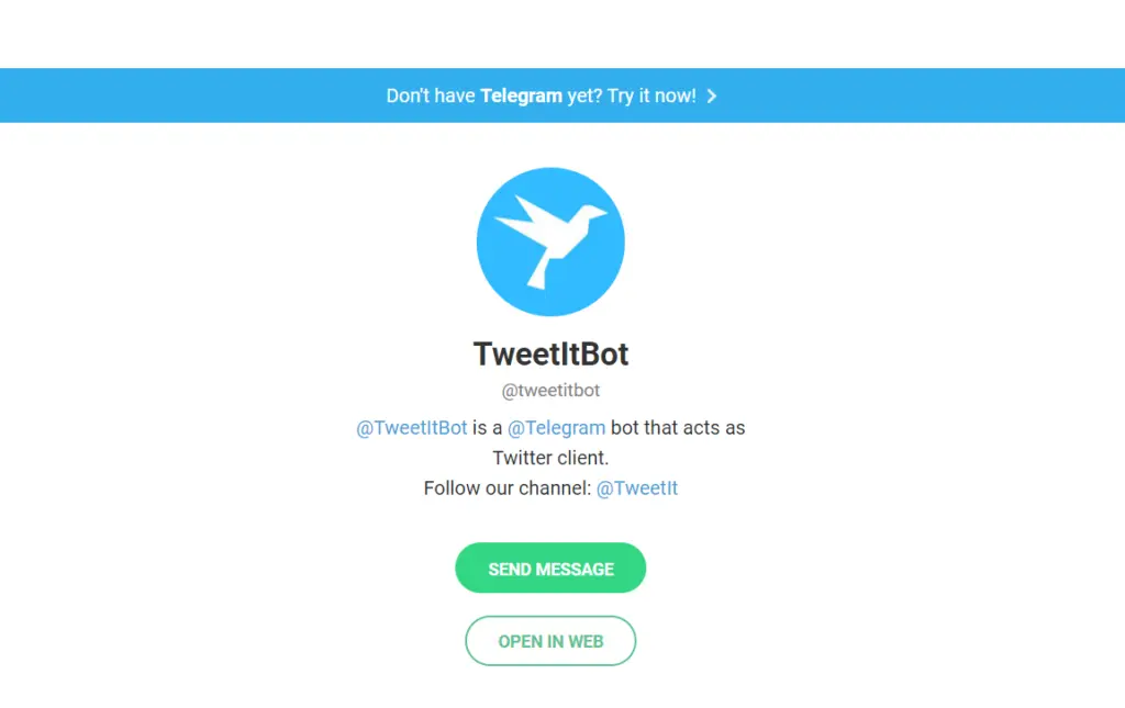 TweetItBot telegram bot