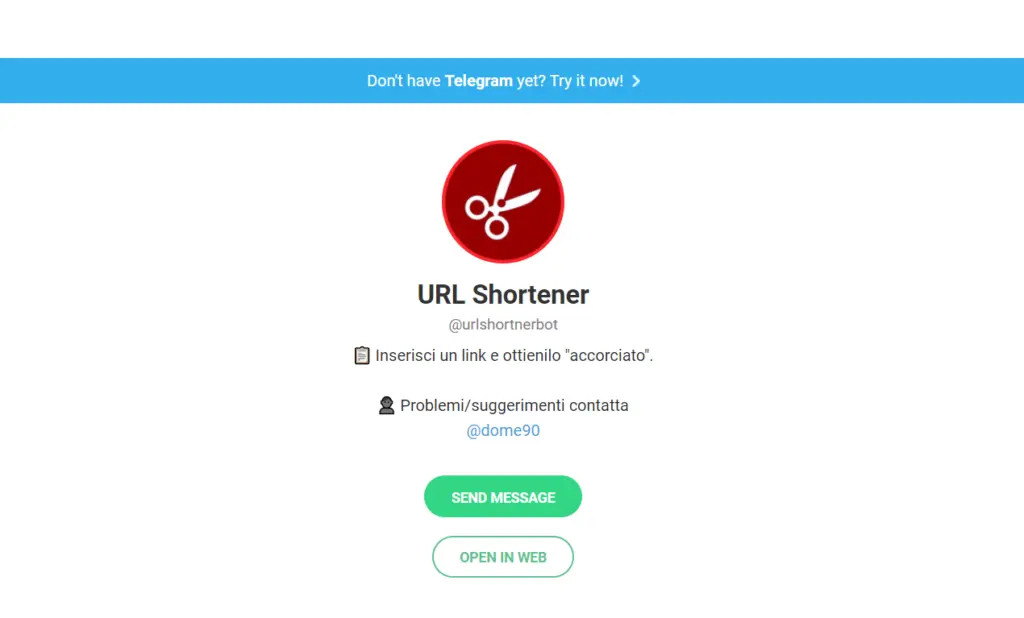 URL Shortener Bot