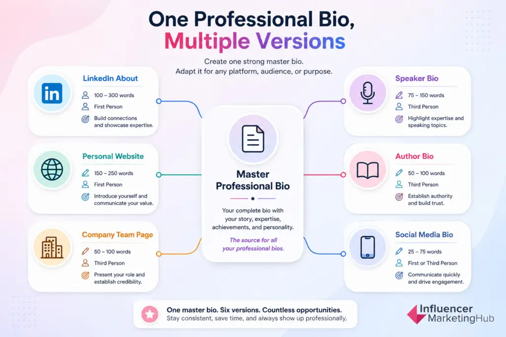 Performance Bio How to Write a Professional Bio (+ Examples & Free Templates)