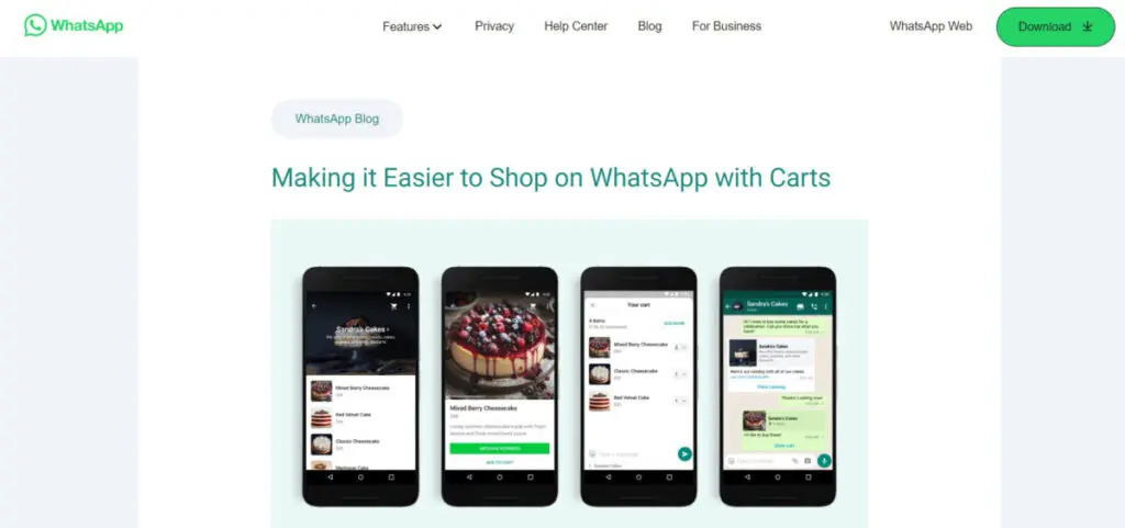 WhatsApp Shop