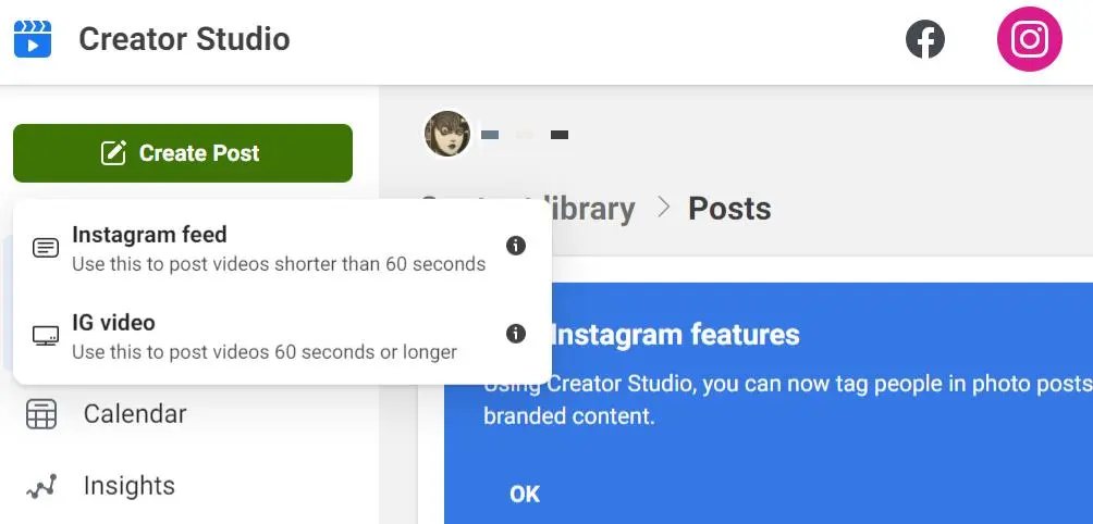 loading to Instagram feed