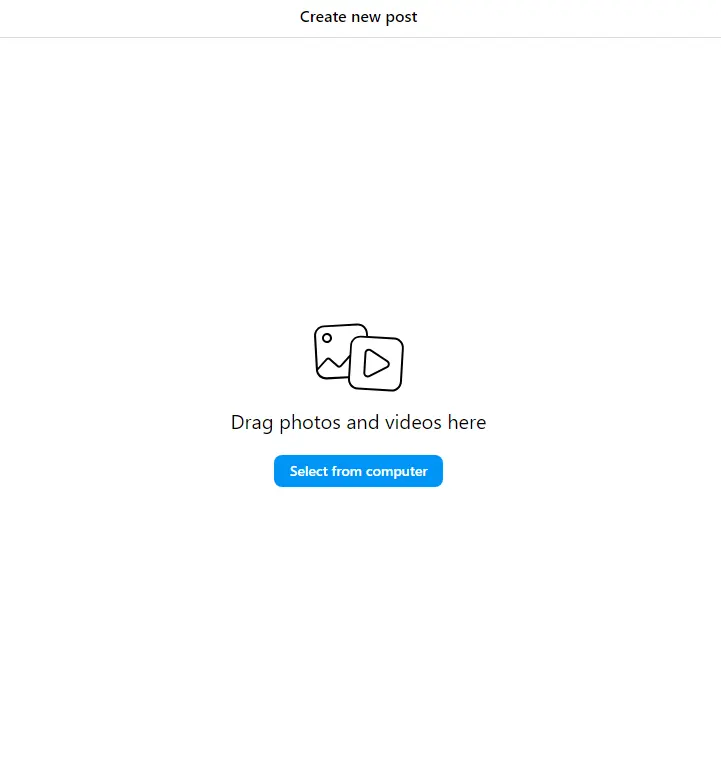 Step 3 How to Post on Instagram from PC
