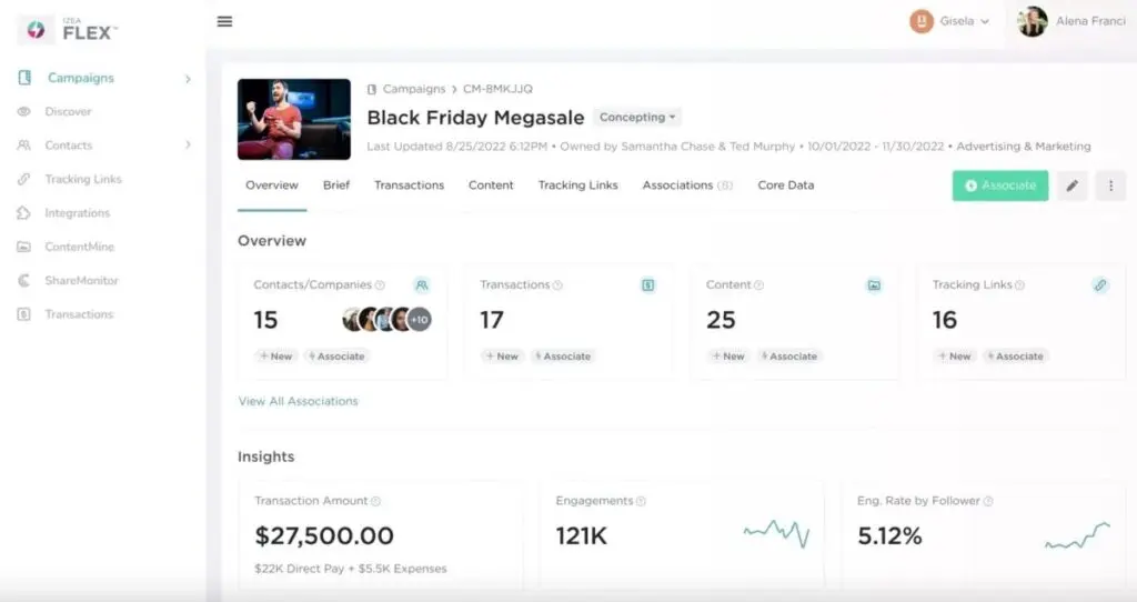 Influencer Marketing Apps IZEA Campaign Management