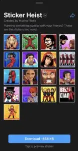 Sticker Heist Mucho Pixels