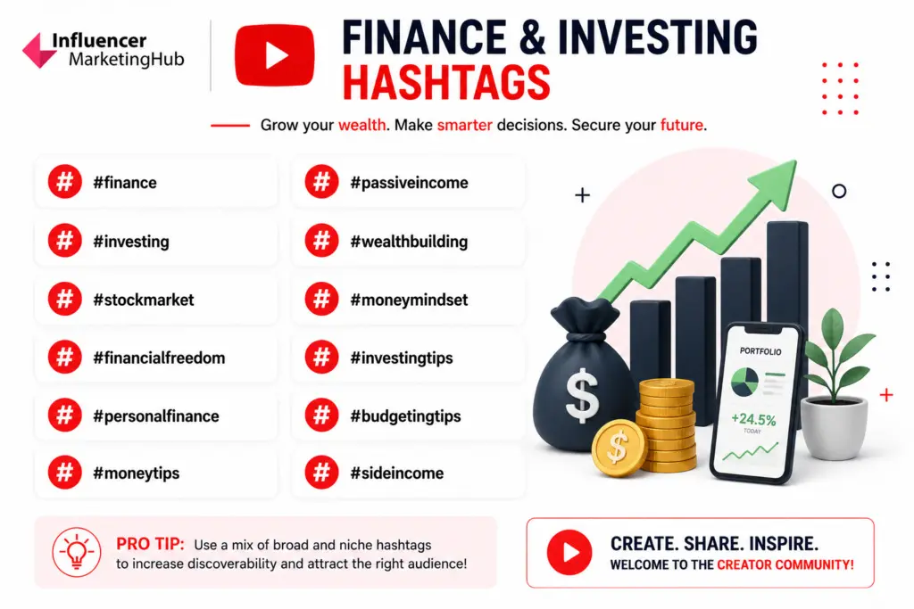 Finance & Investing YouTube Hashtags