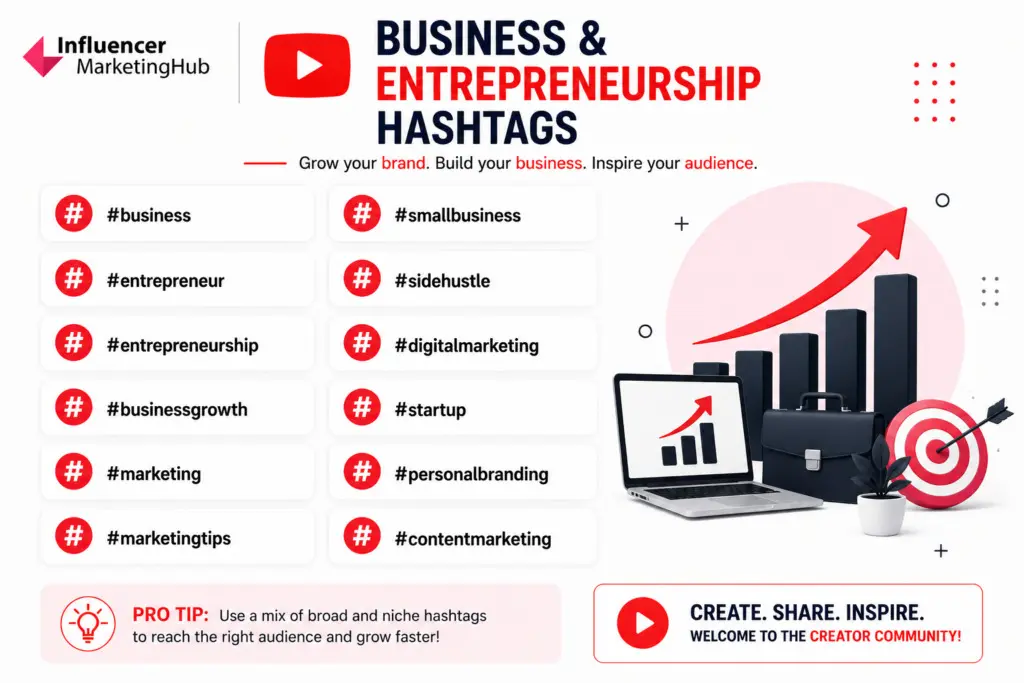 Business & Entrepreneurship YouTube Hashtags