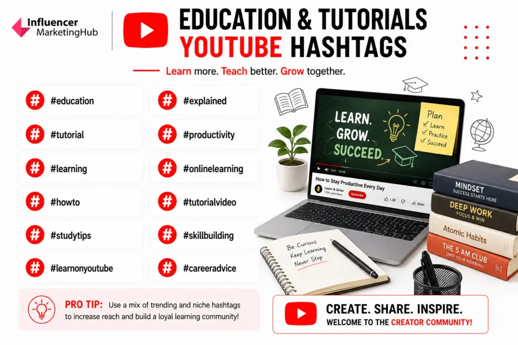 Food & Cooking YouTube Hashtags
