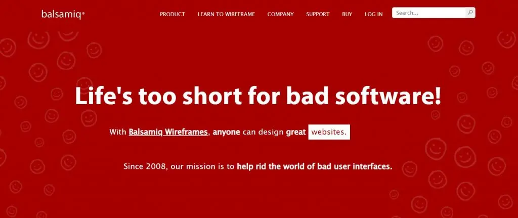 BalsamiqUI wireframing tool