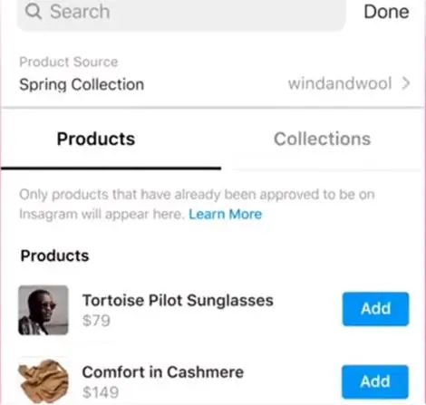Tagging Products in Reels