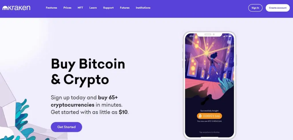 Kraken is cryptocurrency trading platform