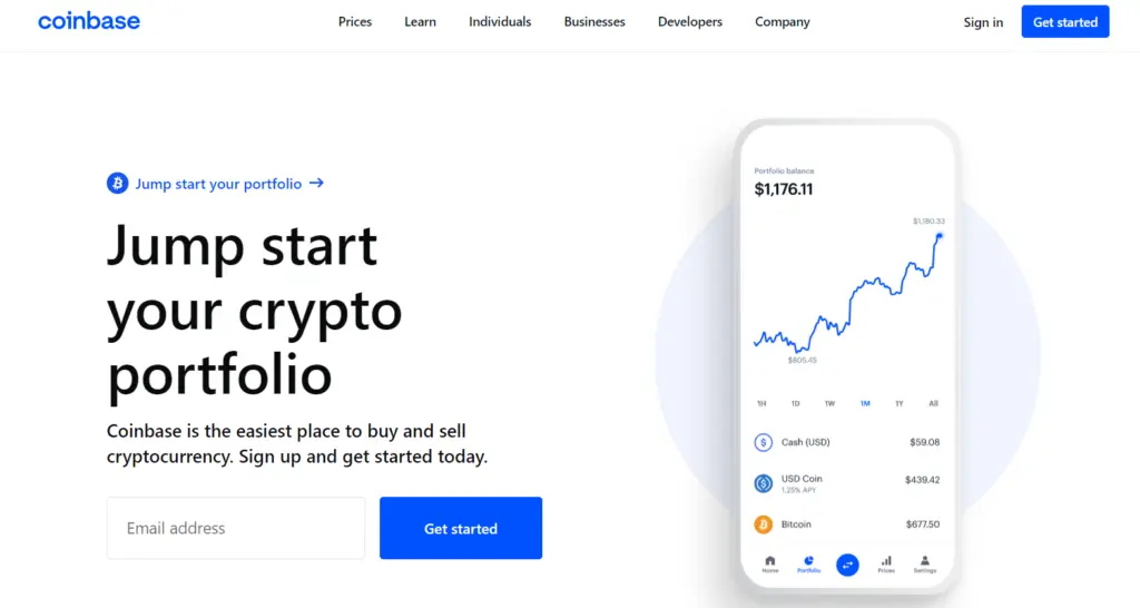 Coinbase is crypto exchange platform