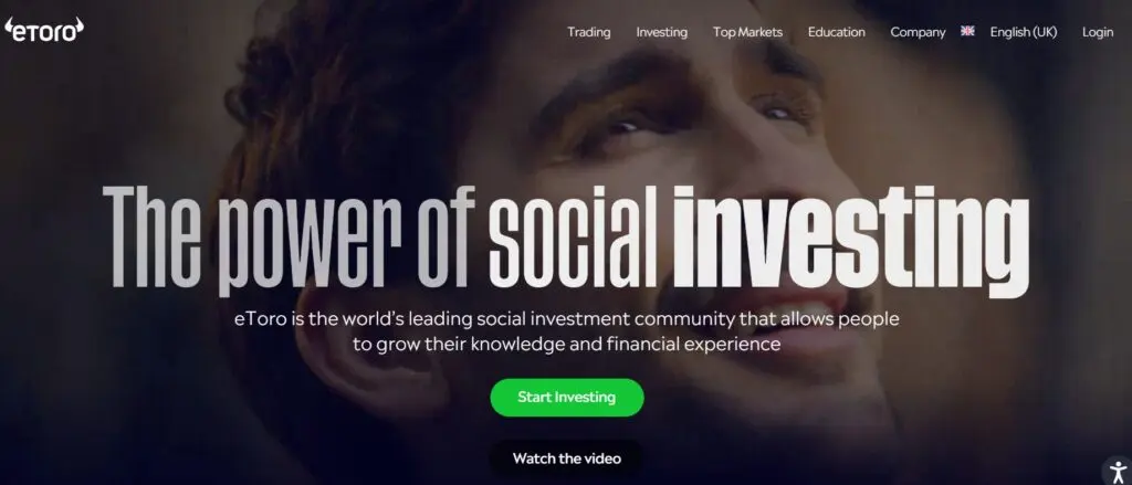 eToro is cryptocurrency trading platform