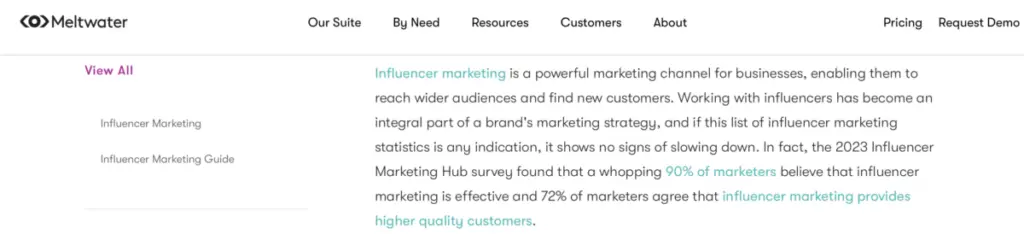 meltwater nfluencer Marketing