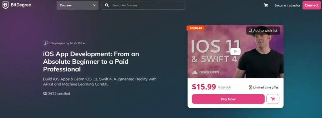 iOS App Development Course BitDegree