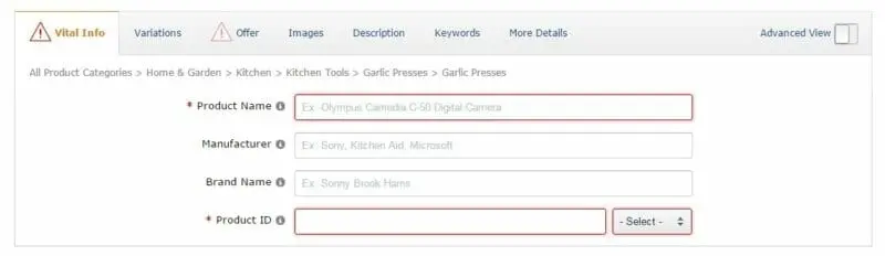 Amazon Product information
